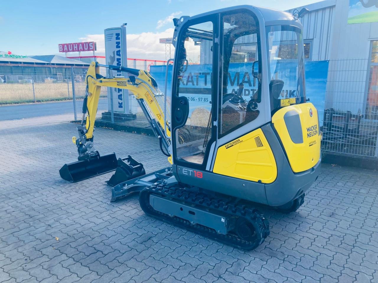 Minibagger Türe ait Wacker Neuson ET 18 mit Powertilt, Gebrauchtmaschine içinde Stuhr (resim 4)