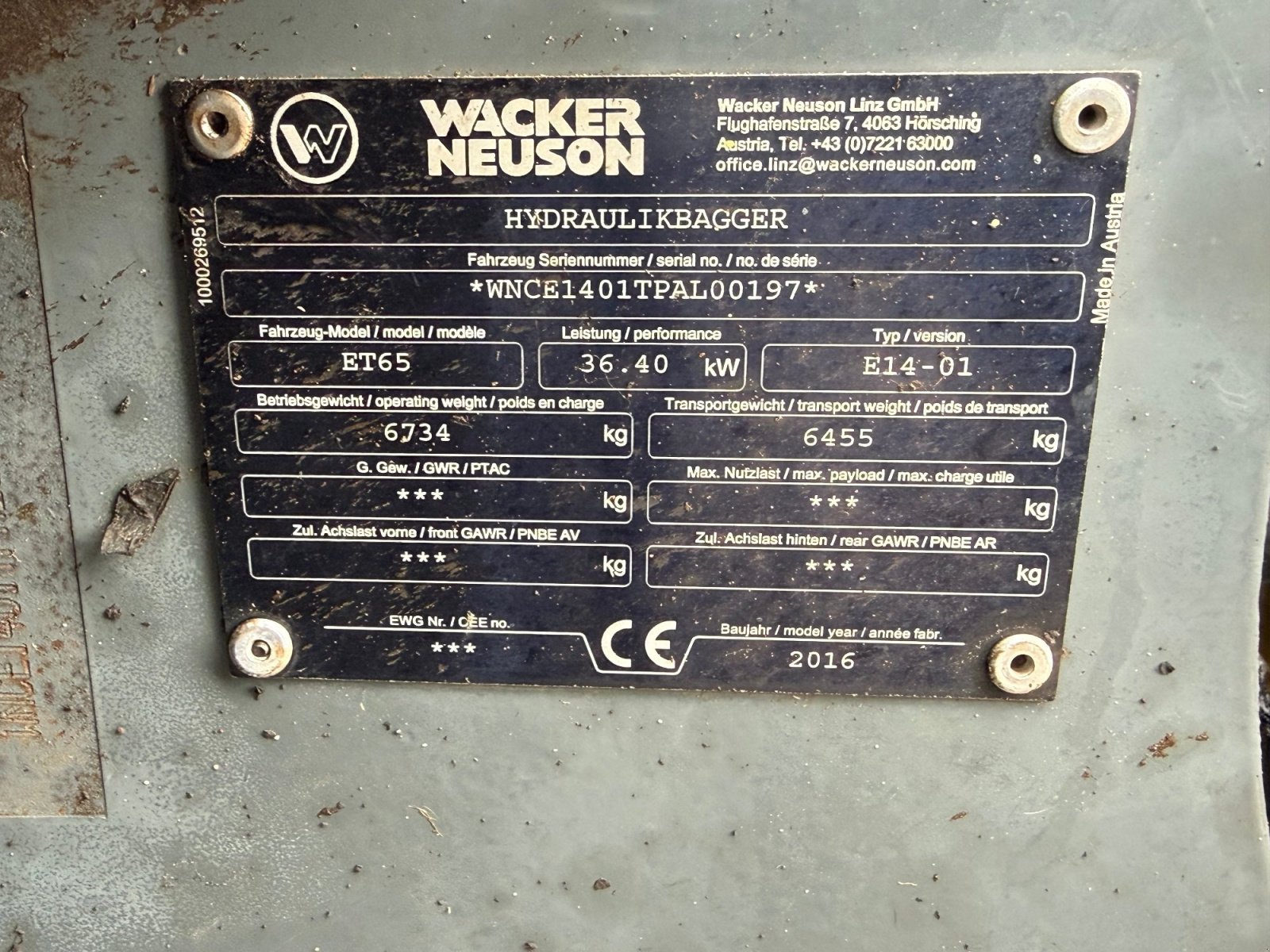 Minibagger des Typs Wacker Neuson ET 65 mit Powertilt, Gebrauchtmaschine in Neureichenau (Bild 17)