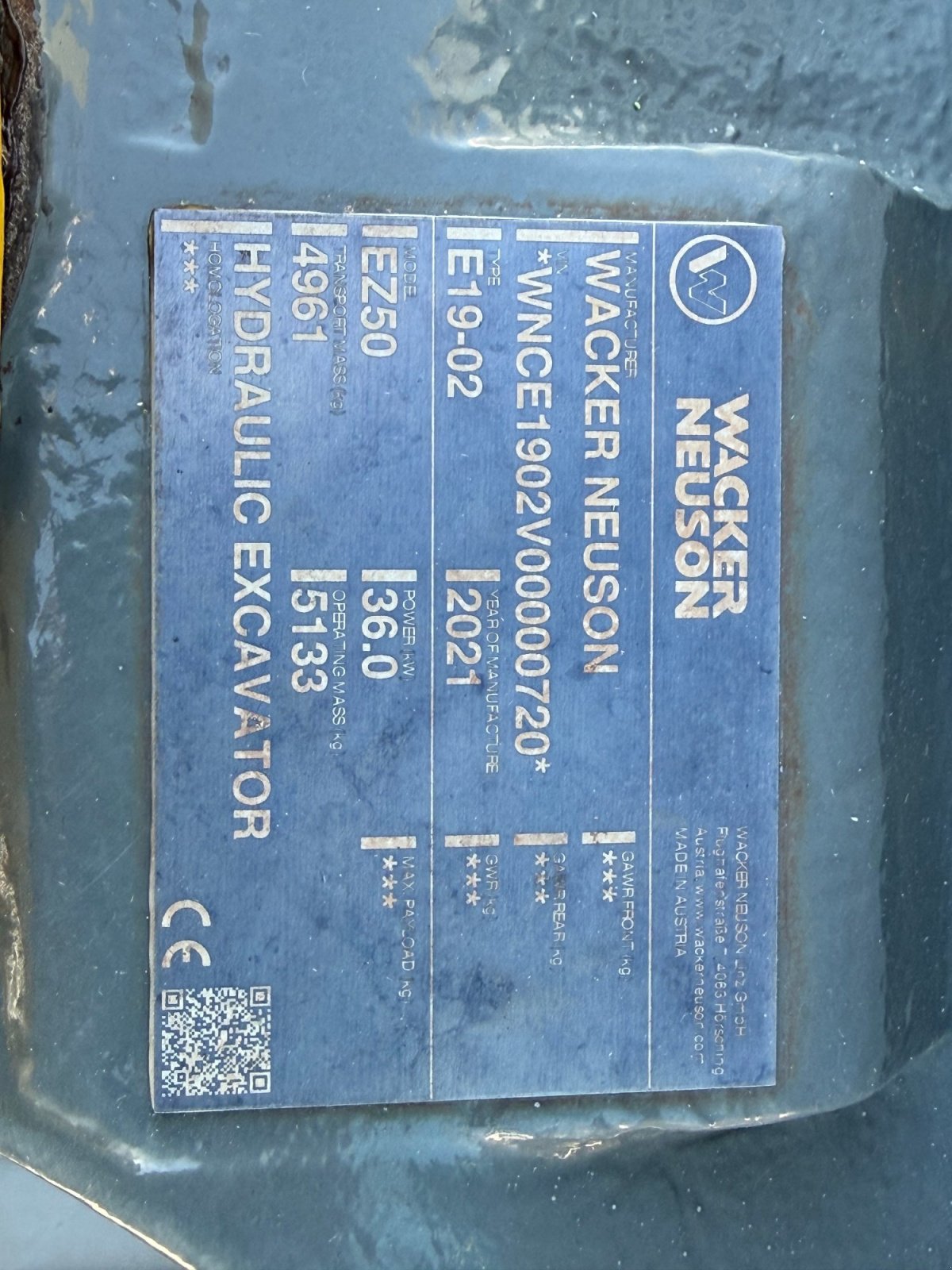 Minibagger типа Wacker Neuson EZ50 mit Holp Derhmotor, Gebrauchtmaschine в Neureichenau (Фотография 18)