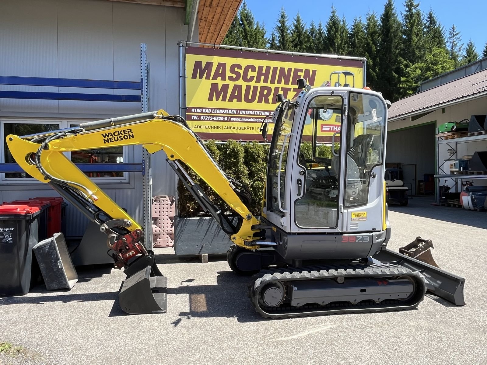 Minibagger typu Wacker Neuson Neuson 38Z3 mit Powertilt, Gebrauchtmaschine w Bad Leonfelden (Zdjęcie 10)