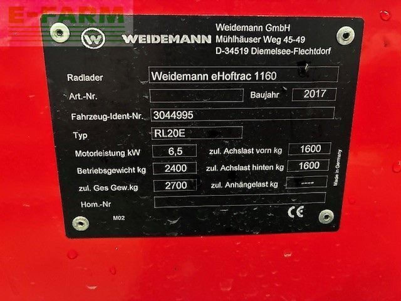 Minibagger типа Weidemann  1160e, Gebrauchtmaschine в gg VEGHEL (Фотография 3)