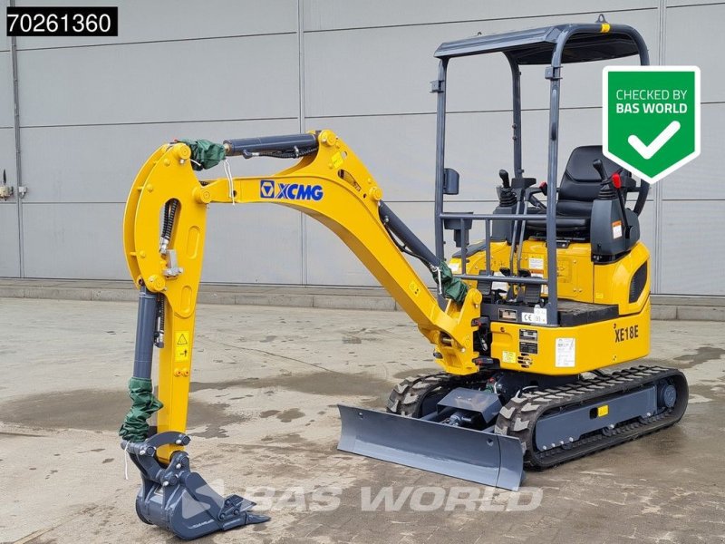 Minibagger typu XCMG XE18 E FACTORY WARRANTY - KUBOTA ENGINE, Neumaschine v Veghel (Obrázok 1)