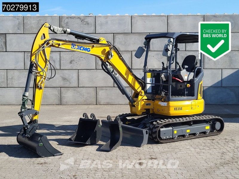 Minibagger typu XCMG XE35 E FACTORY WARRANTY - CW/3 BUCKETS - YANMAR ENGINE, Neumaschine v Veghel (Obrázok 1)