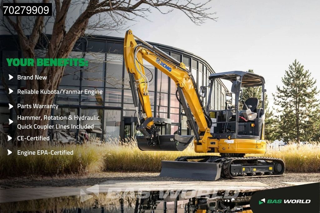 Minibagger от тип XCMG XE35 E FACTORY WARRANTY - YANMAR ENGINE - CE CERTIFIED, Neumaschine в Veghel (Снимка 2)