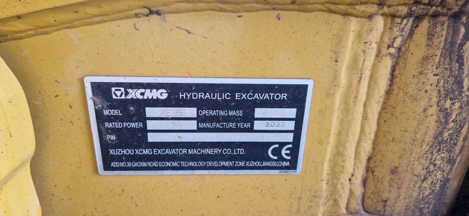 Minibagger tip XCMG XE35E 1000h Bj.2022 Einsatzbereit, Gebrauchtmaschine in Palling (Poză 13)