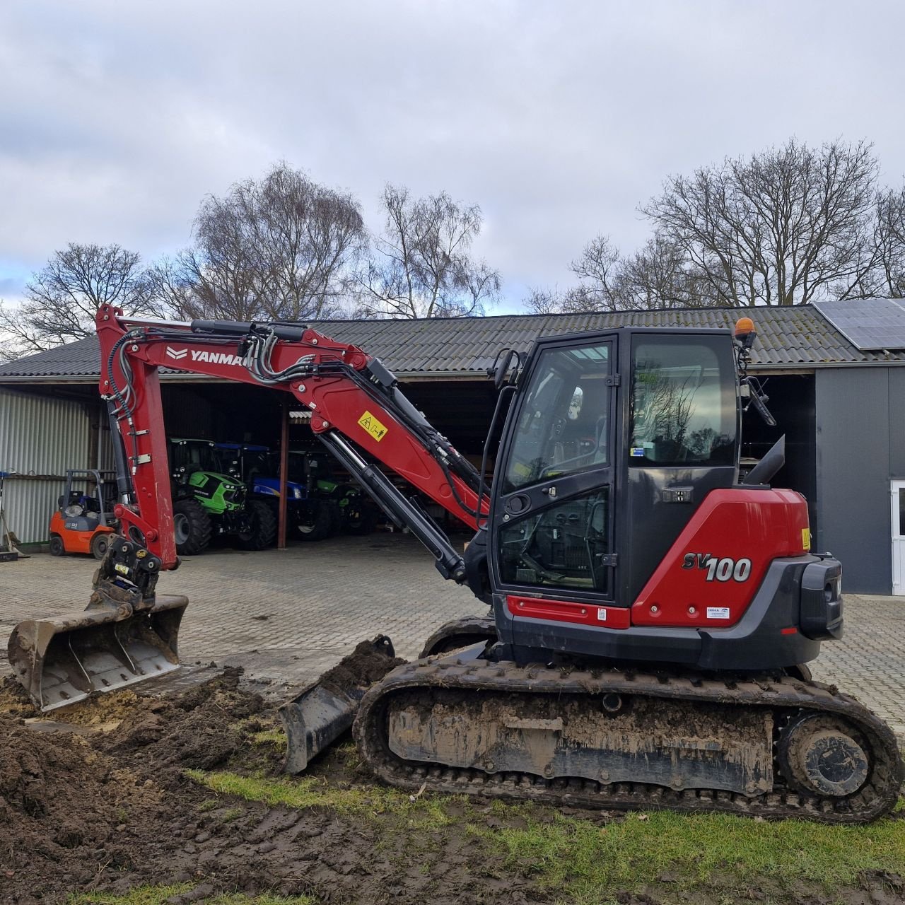 Minibagger Türe ait Yanmar SV 100, Gebrauchtmaschine içinde Daarle (resim 3)