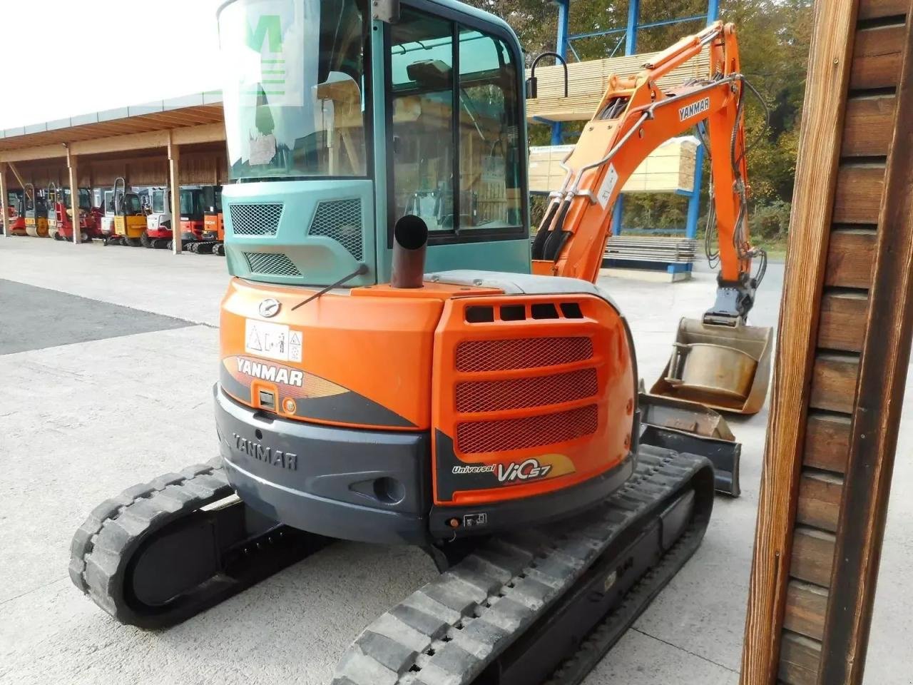 Minibagger del tipo Yanmar vio57 ( 5.325kg ) powertilt + hydr. sw + 3 löffe, Gebrauchtmaschine en ST. NIKOLAI/DR. (Imagen 4)