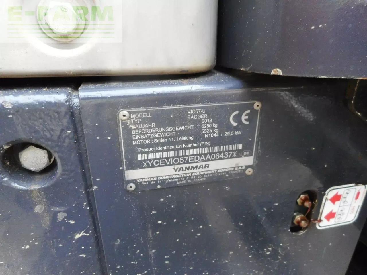 Minibagger del tipo Yanmar vio57 ( 5.325kg ) powertilt + hydr. sw + 3 löffe, Gebrauchtmaschine en ST. NIKOLAI/DR. (Imagen 8)
