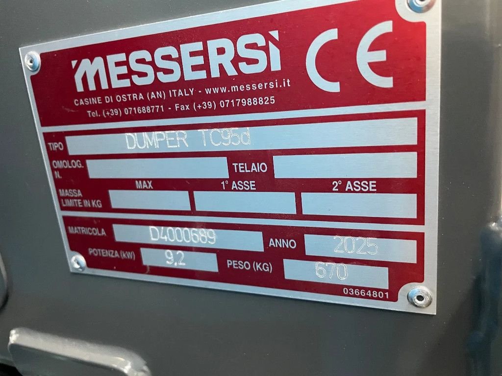Minidumper typu Messersi Nieuwe TC95D diesel rupsdumper met laadschep, Neumaschine v Kwintsheul (Obrázok 9)
