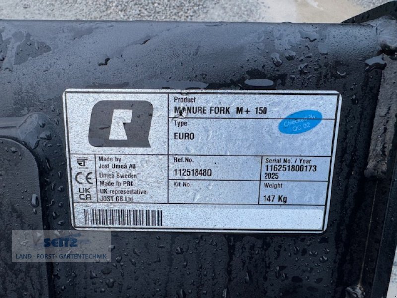 Mistgabel типа Quicke Dunggabel M+ 1,50 m, Neumaschine в Lindenfels-Glattbach (Фотография 2)