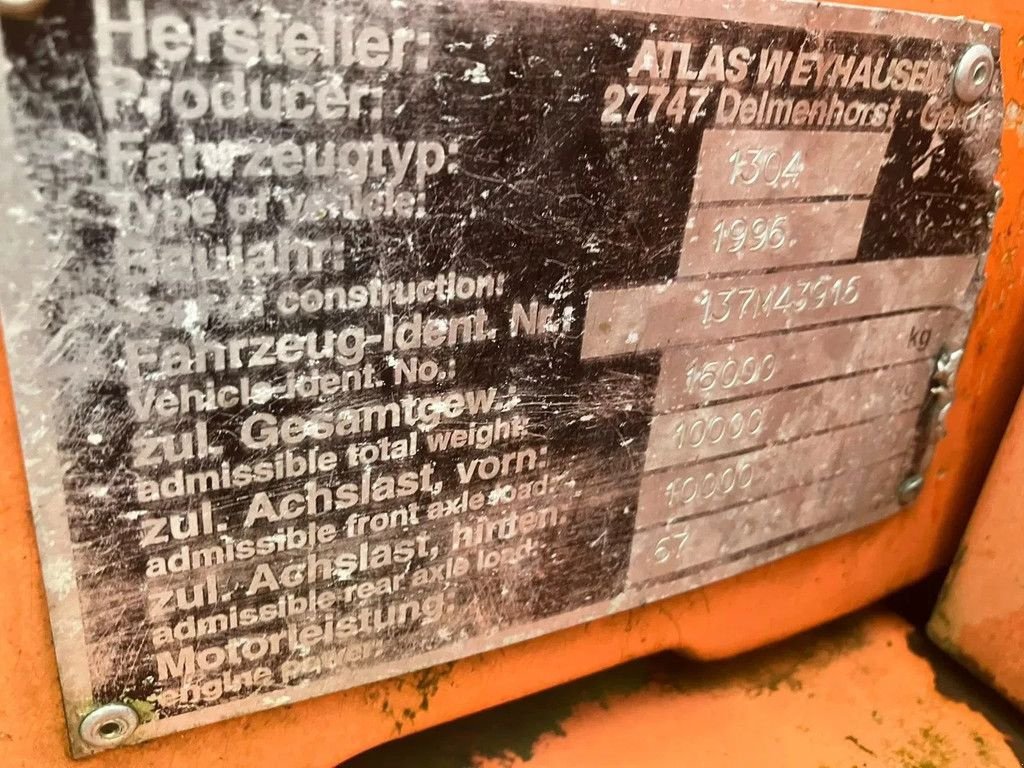 Mobilbagger a típus Atlas 1304 Bandenkraan, Gebrauchtmaschine ekkor: Lunteren (Kép 9)