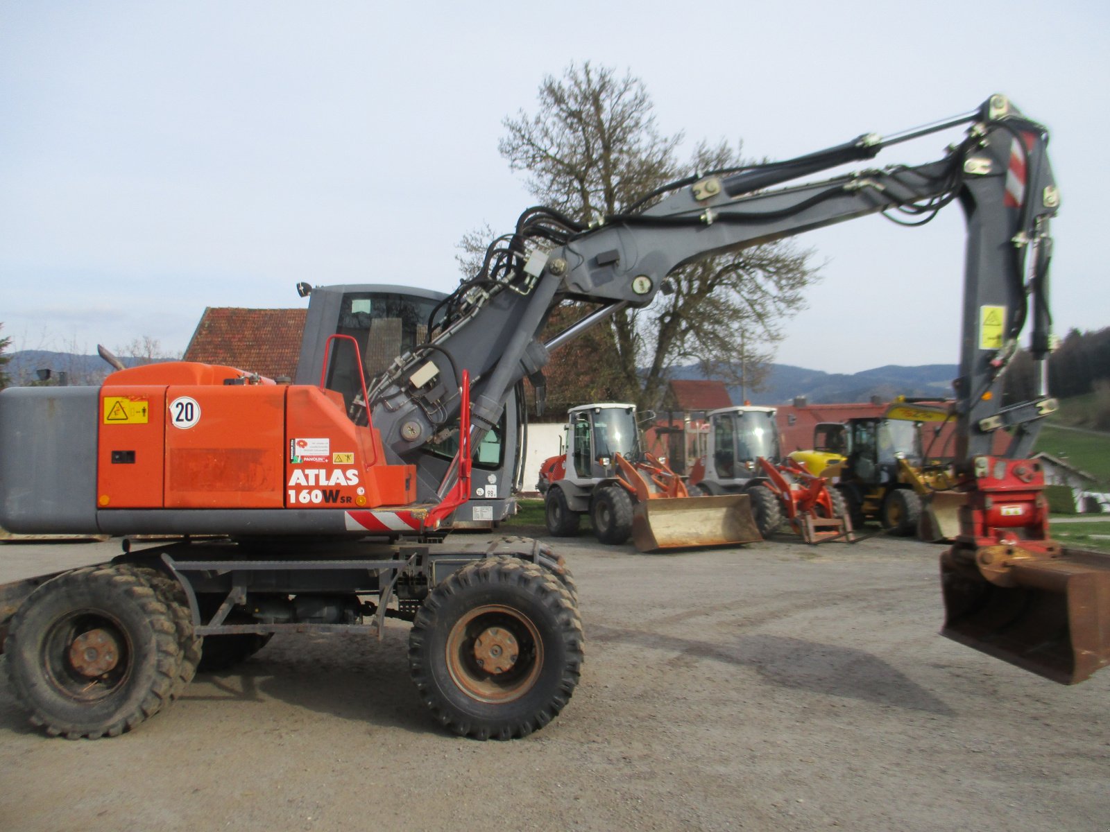 Mobilbagger typu Atlas 160 WSR mit Powertilt, Gebrauchtmaschine v Haselbach (Obrázok 2)