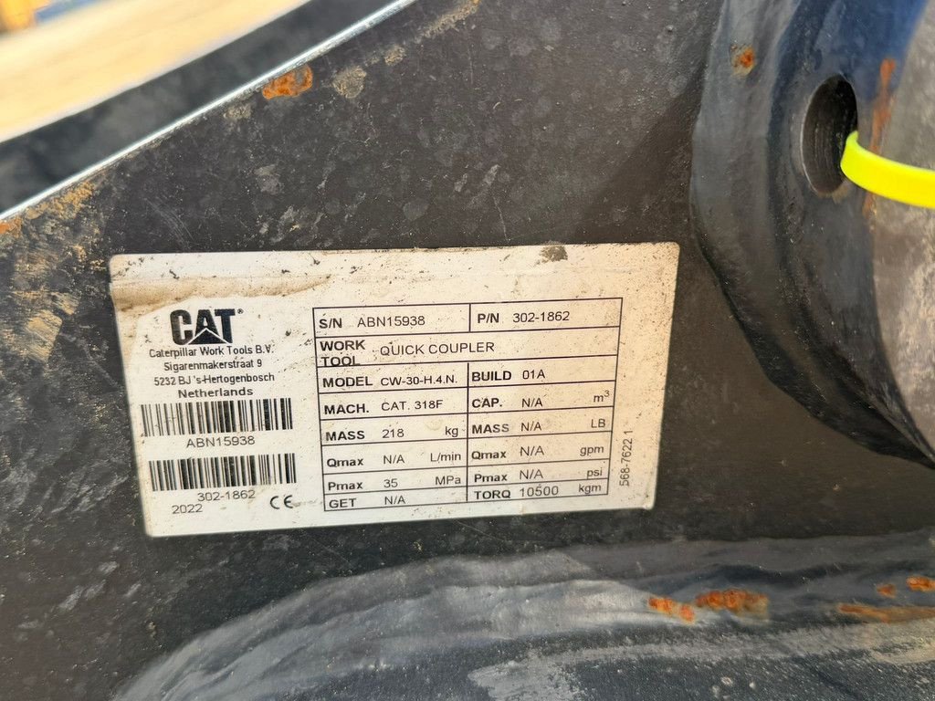 Mobilbagger от тип Caterpillar Quick coupler CW 30 H4N, Gebrauchtmaschine в Velddriel (Снимка 7)