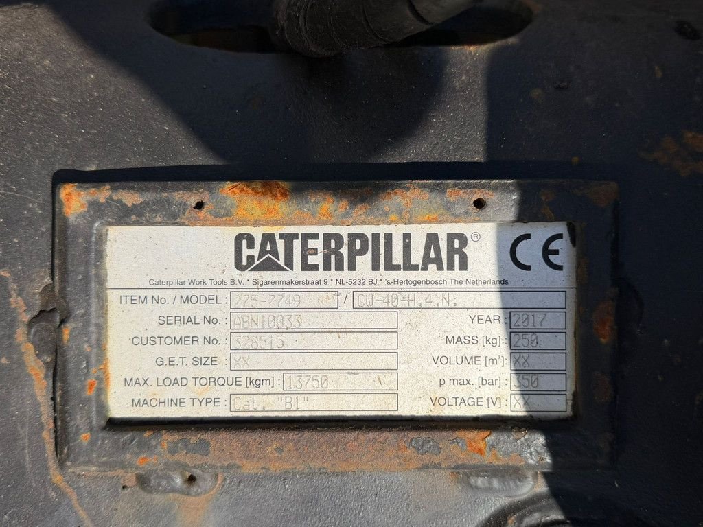 Mobilbagger van het type Caterpillar Quick coupler CW 40 H4N, Gebrauchtmaschine in Velddriel (Foto 8)