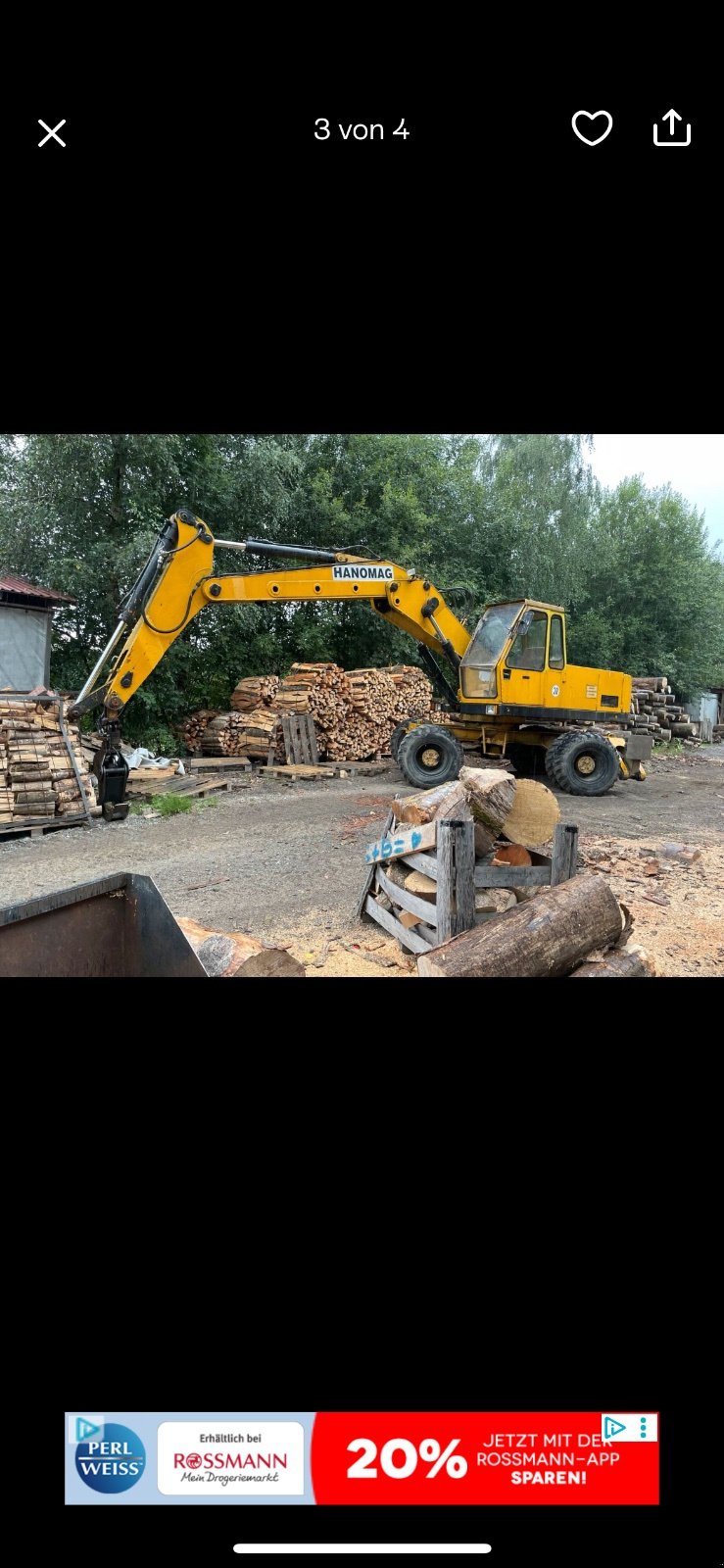 Mobilbagger typu Hanomag 450 E, Gebrauchtmaschine v Sonnen (Obrázek 1)
