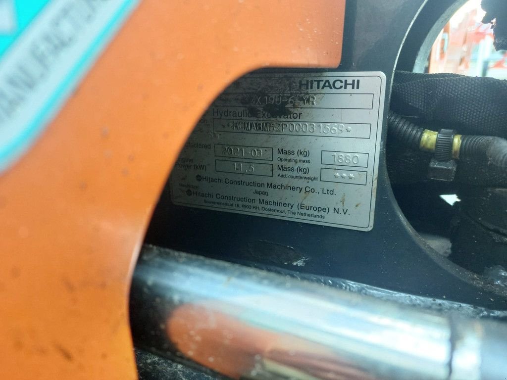 Mobilbagger типа Hitachi ZX 19U, Gebrauchtmaschine в Wierden (Фотография 2)