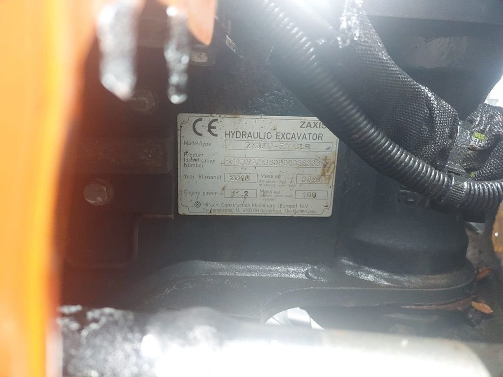 Mobilbagger des Typs Hitachi ZX 33U, Gebrauchtmaschine in Wierden (Bild 9)