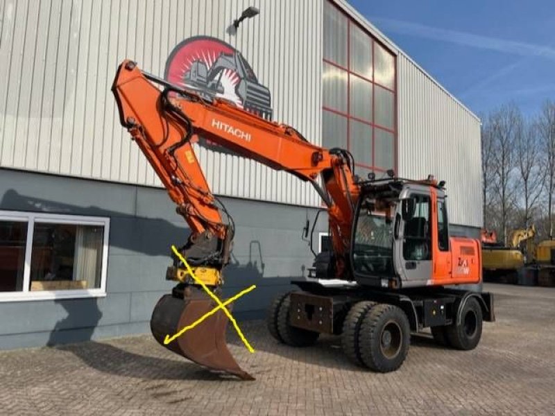 Mobilbagger del tipo Hitachi ZX130W-1, Gebrauchtmaschine In Uitgeest (Immagine 1)