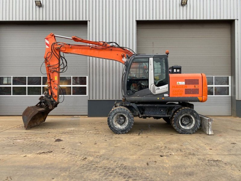 Mobilbagger of the type Hitachi ZX140W-3 - CE certified / Hydraulic hammer lines, Gebrauchtmaschine in Velddriel (Picture 1)