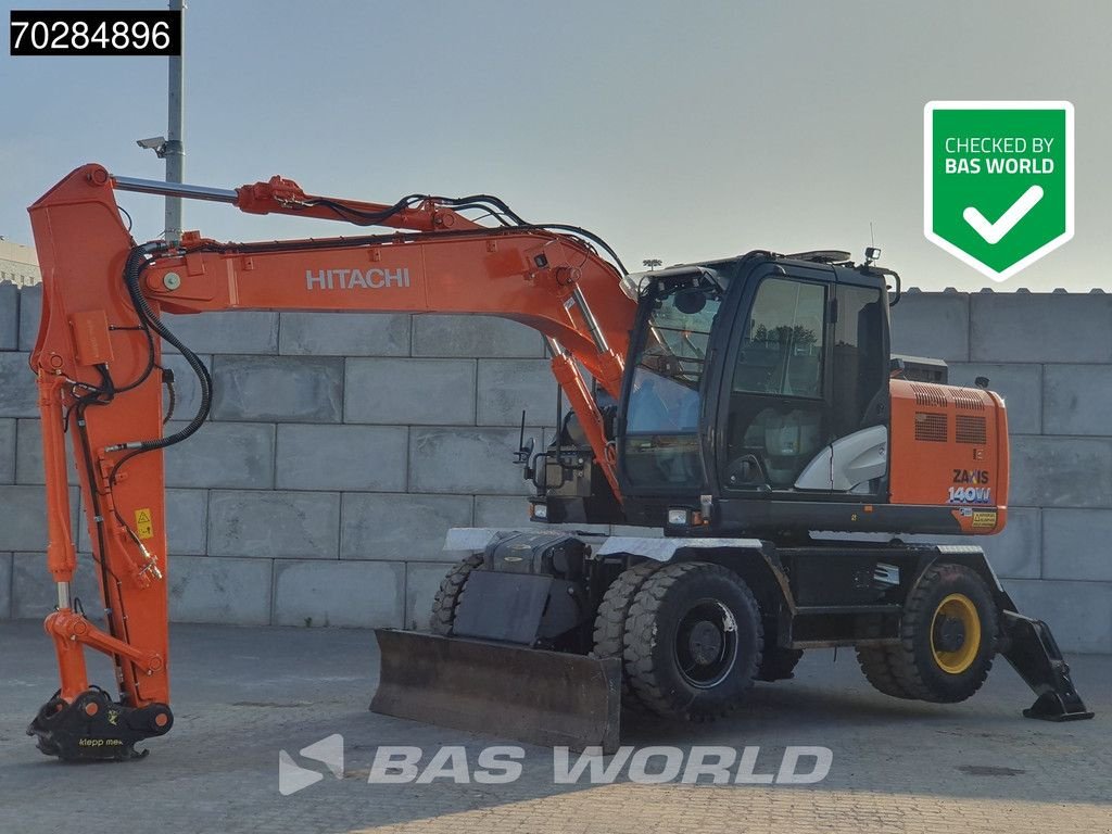 Mobilbagger typu Hitachi ZX140W -6 OUTRIGGERS + BLADE, Gebrauchtmaschine v Veghel (Obrázek 1)