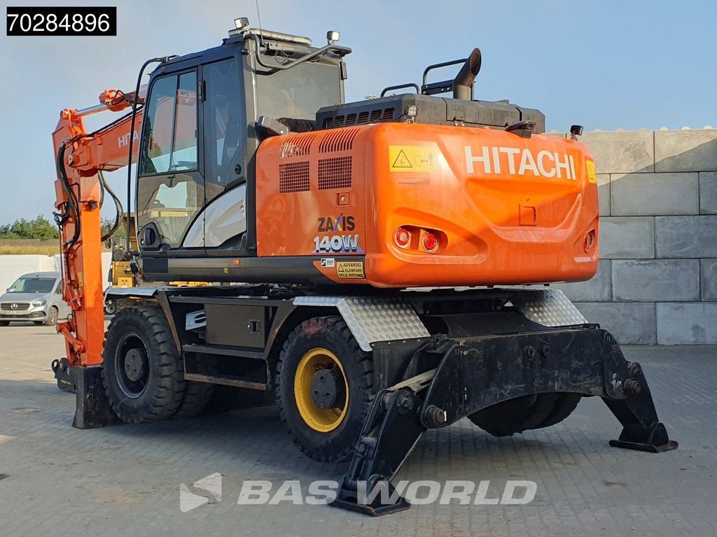 Mobilbagger typu Hitachi ZX140W -6 OUTRIGGERS + BLADE, Gebrauchtmaschine v Veghel (Obrázek 2)