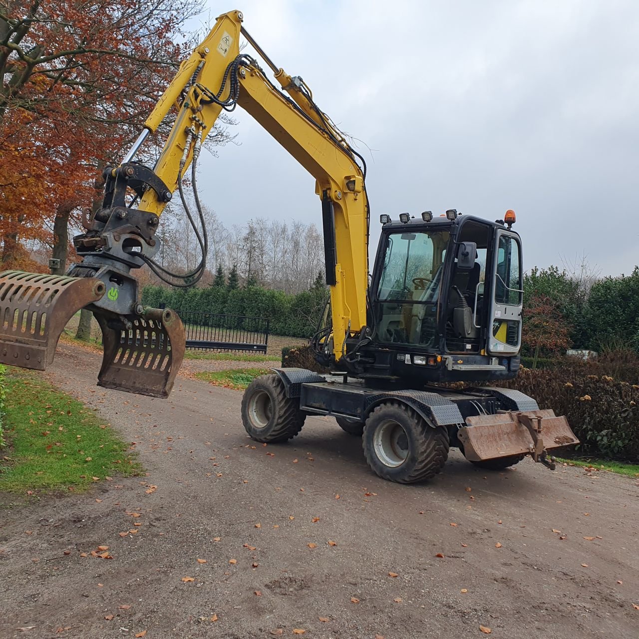 Mobilbagger typu Hyundai 55 w 7a, Gebrauchtmaschine v Oirschot (Obrázek 5)