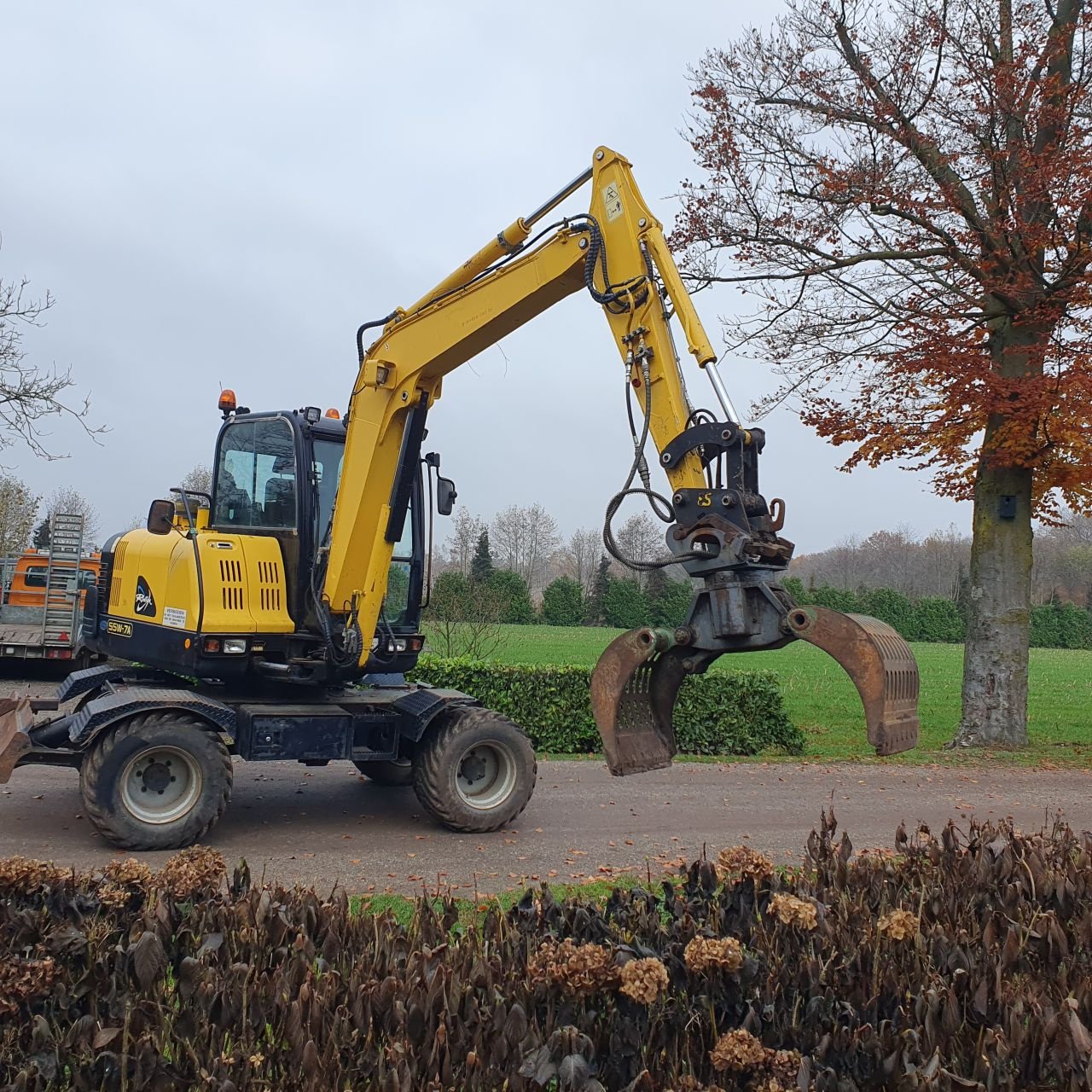 Mobilbagger typu Hyundai 55 w 7a, Gebrauchtmaschine v Oirschot (Obrázek 2)