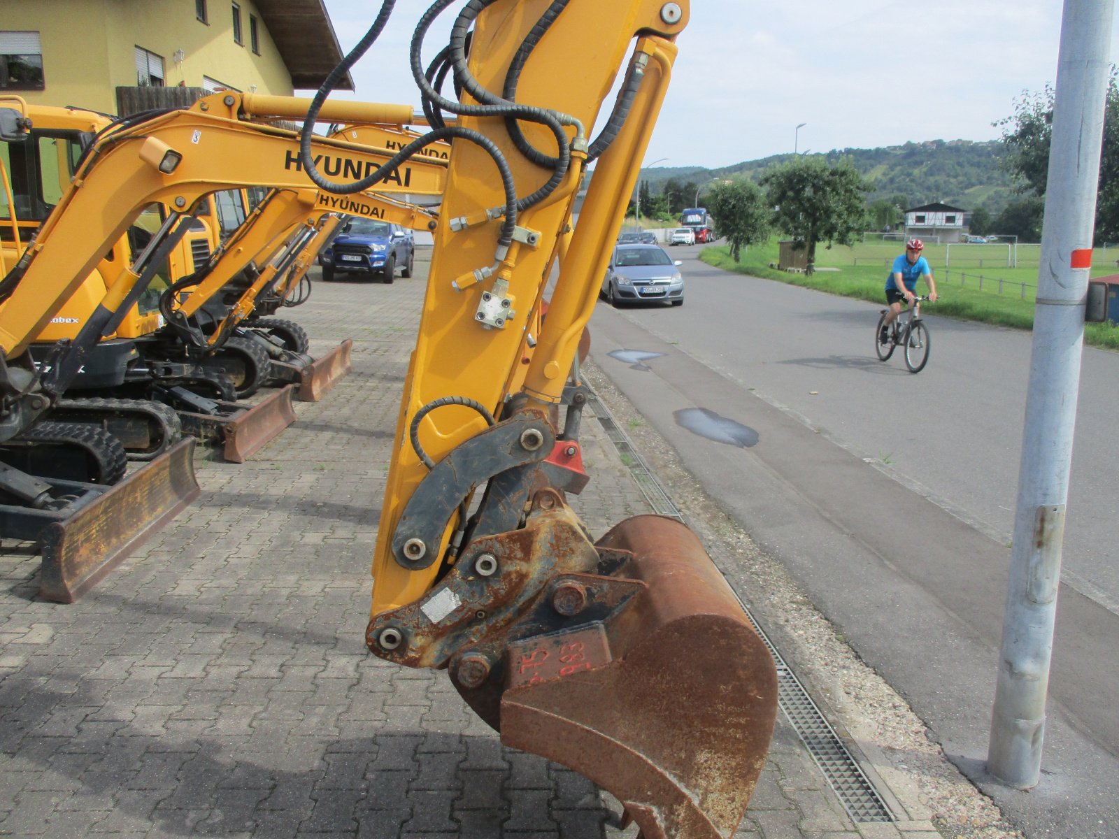 Mobilbagger des Typs Hyundai 55W-9, Gebrauchtmaschine in Obrigheim (Bild 4)