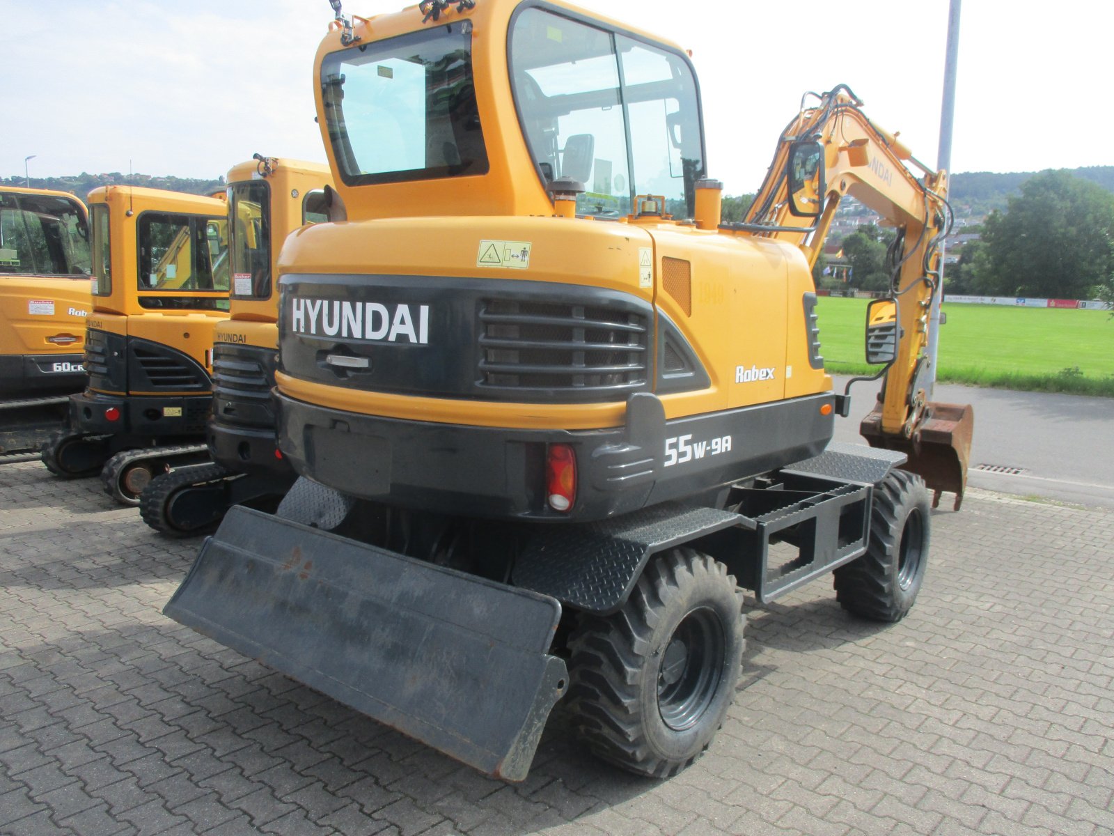 Mobilbagger des Typs Hyundai 55W-9, Gebrauchtmaschine in Obrigheim (Bild 5)