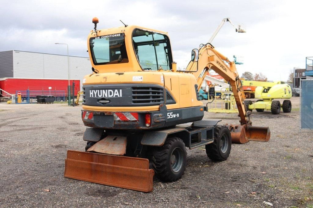 Mobilbagger типа Hyundai 55W-9, Gebrauchtmaschine в Antwerpen (Фотография 7)