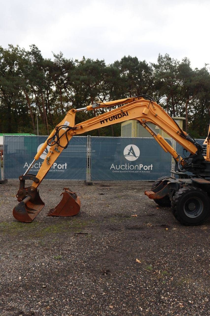 Mobilbagger типа Hyundai 55W-9, Gebrauchtmaschine в Antwerpen (Фотография 11)