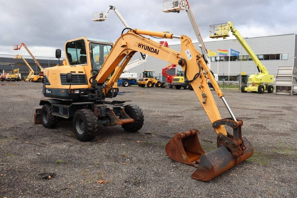 Mobilbagger типа Hyundai 55W-9, Gebrauchtmaschine в Antwerpen (Фотография 8)