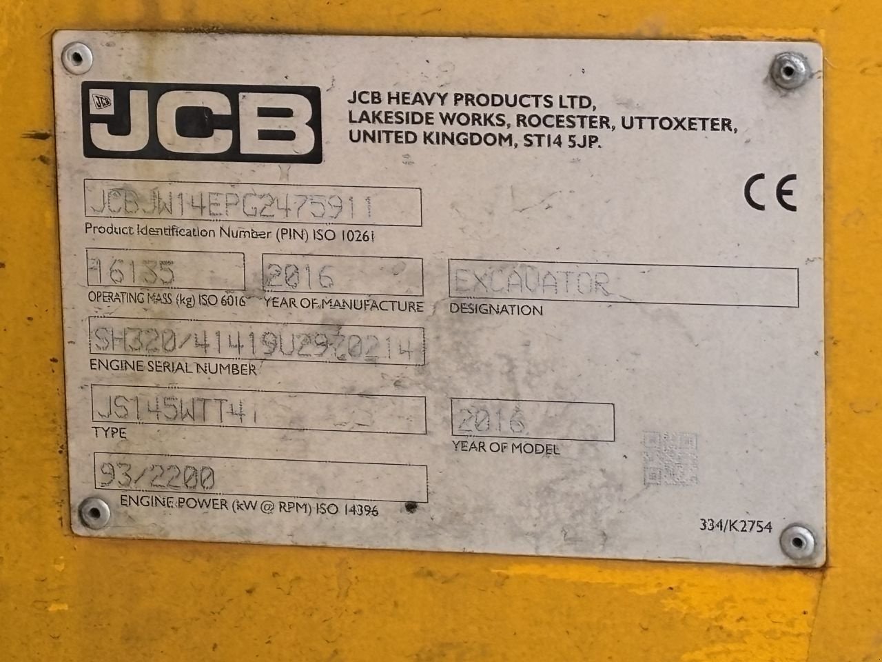 Mobilbagger del tipo JCB JS145WT4i, Gebrauchtmaschine en Sappemeer (Imagen 8)