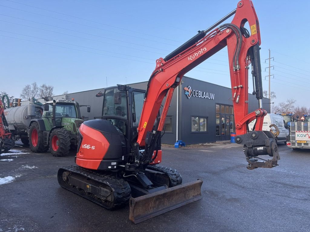 Mobilbagger des Typs Kubota U56-5, Gebrauchtmaschine in Heerenveen (Bild 6)