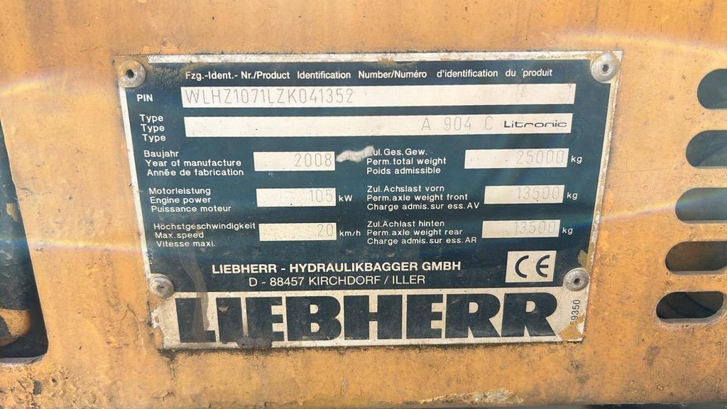 Mobilbagger tip Liebherr A 904 C, Gebrauchtmaschine in Antwerpen (Poză 5)