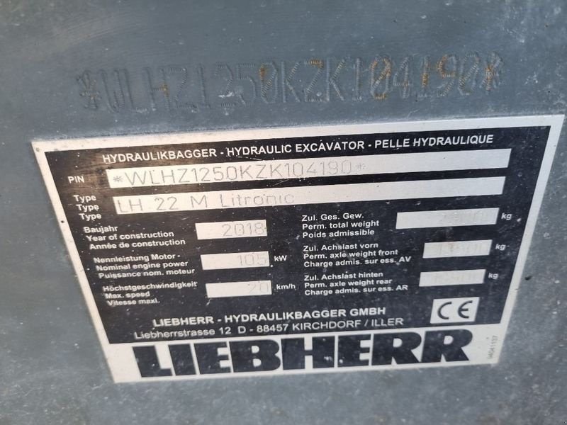 Mobilbagger a típus Liebherr LH 22 M Litronic, Gebrauchtmaschine ekkor: Gabersdorf (Kép 21)