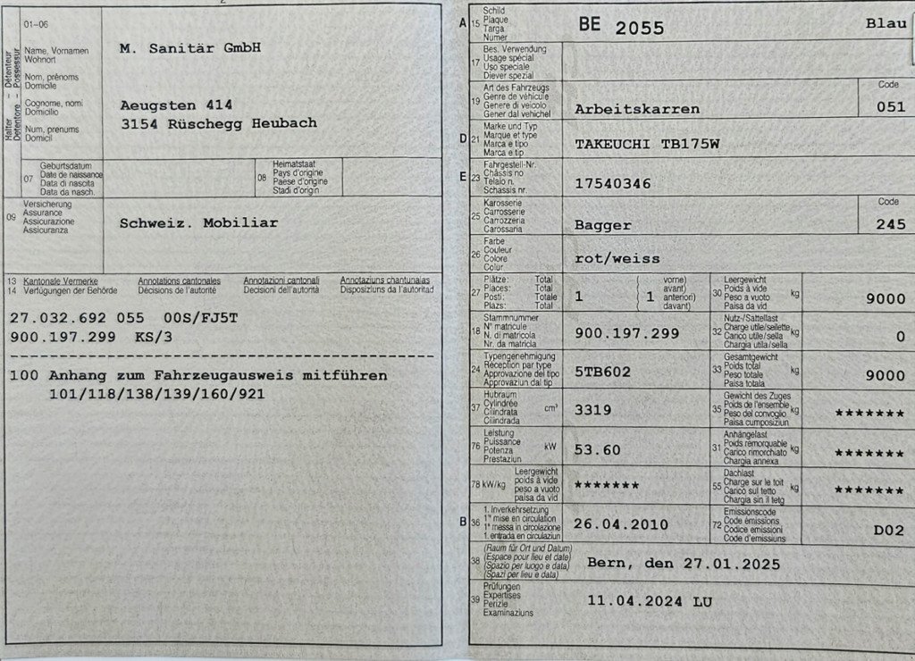 Mobilbagger от тип Takeuchi TB 175 W, Gebrauchtmaschine в Rüschegg Heubach (Снимка 11)