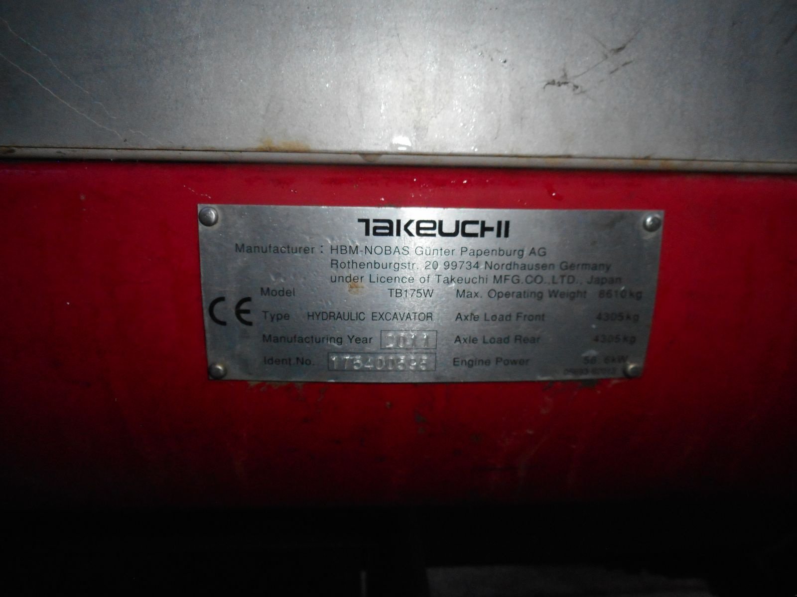 Mobilbagger типа Takeuchi TB 175W ( 8.610kg ) VOLLAUSSTATTUNG!, Gebrauchtmaschine в St. Nikolai ob Draßling (Фотография 5)