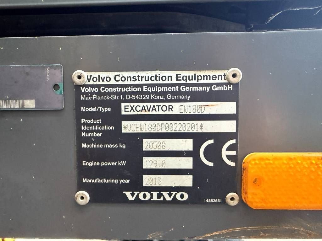 Mobilbagger del tipo Volvo EW180D, Gebrauchtmaschine In Venlo (Immagine 7)