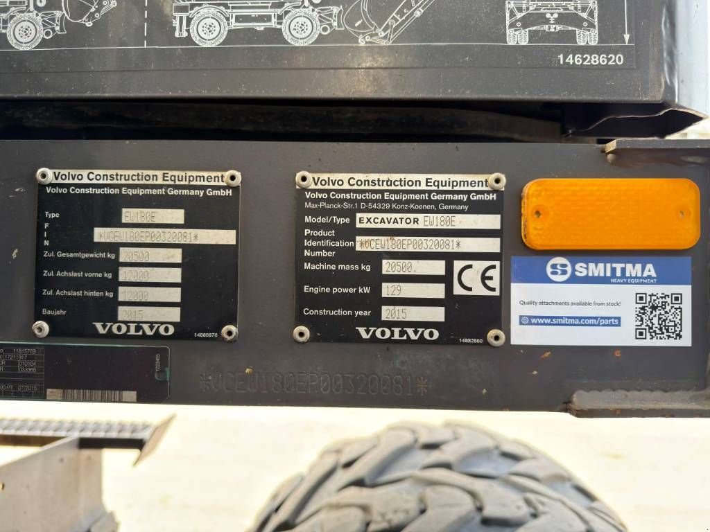 Mobilbagger za tip Volvo EW180E, Gebrauchtmaschine u Venlo (Slika 8)
