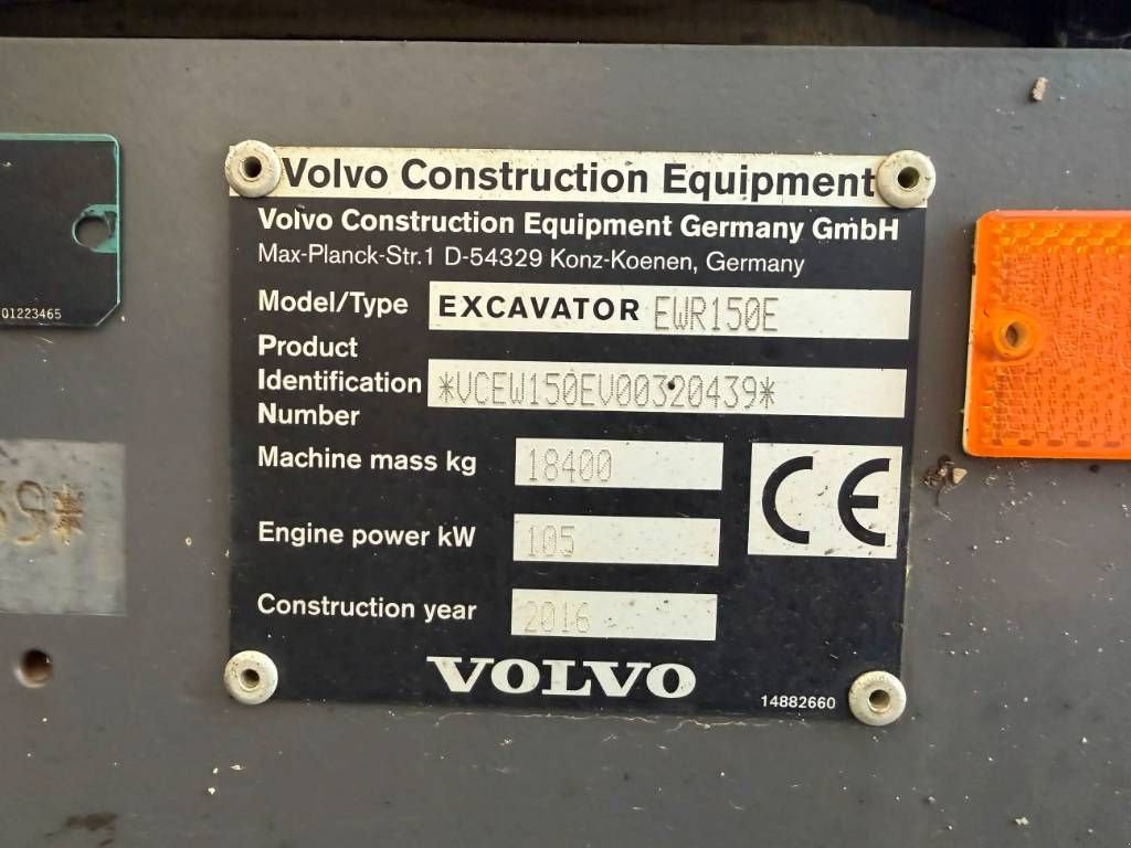 Mobilbagger tip Volvo EWR150E - Stabilizers, Gebrauchtmaschine in Venlo (Poză 9)