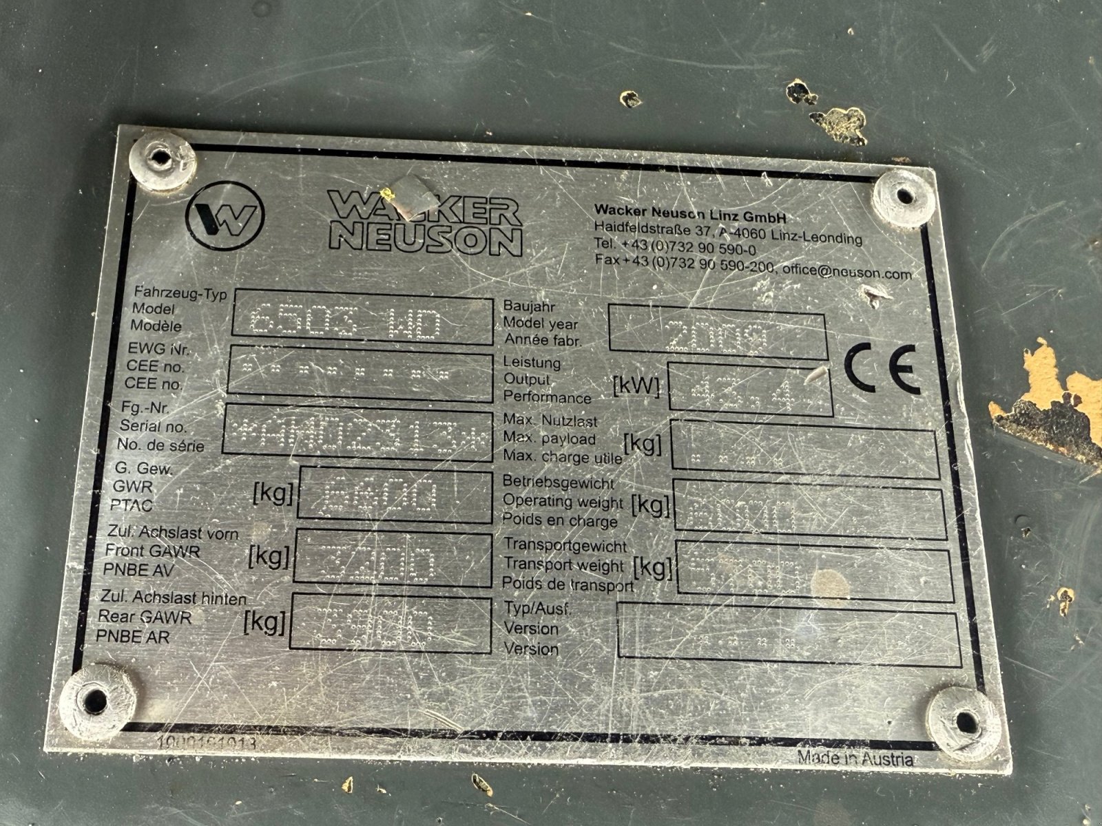 Mobilbagger of the type Wacker Neuson 6503 WD, Gebrauchtmaschine in Neureichenau (Picture 14)