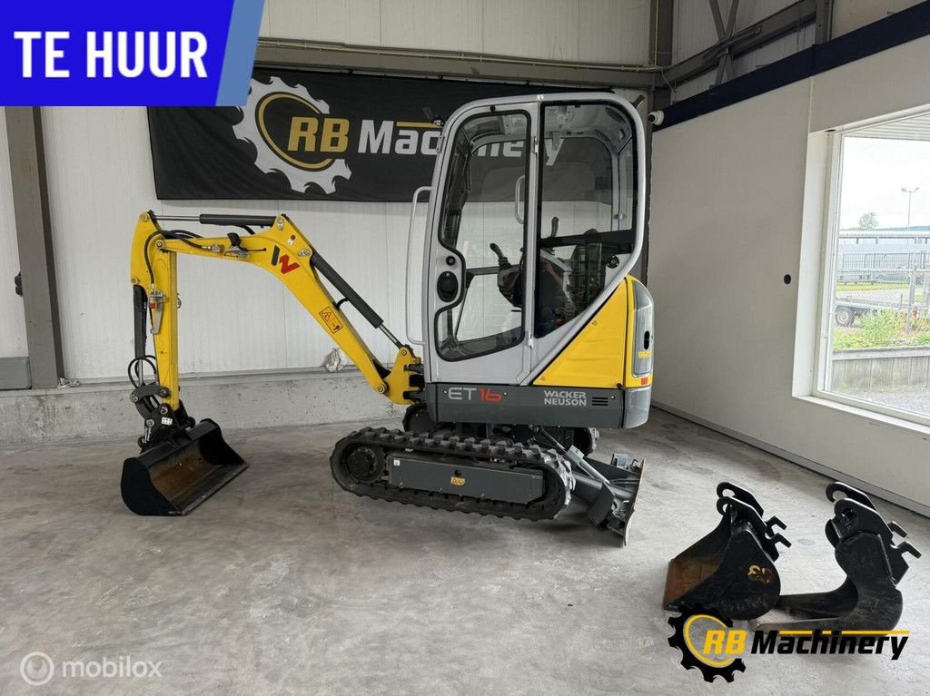 Mobilbagger typu Wacker Neuson ET16 te huur, Gebrauchtmaschine v Heerenveen (Obrázek 7)