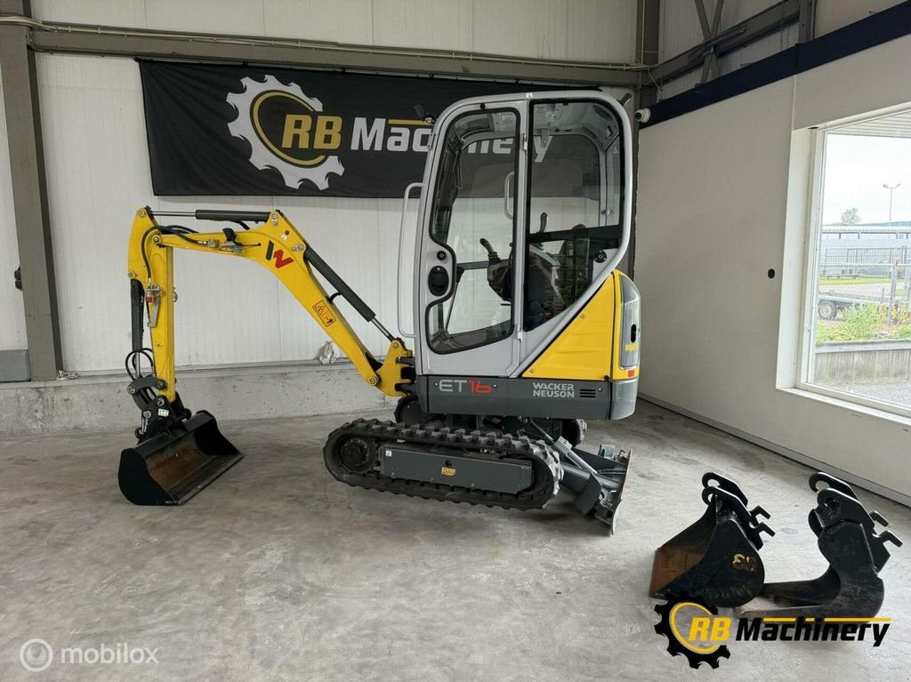 Mobilbagger typu Wacker Neuson ET16 Weinig uren!!! Z.G.A.N., Gebrauchtmaschine v Heerenveen (Obrázek 5)
