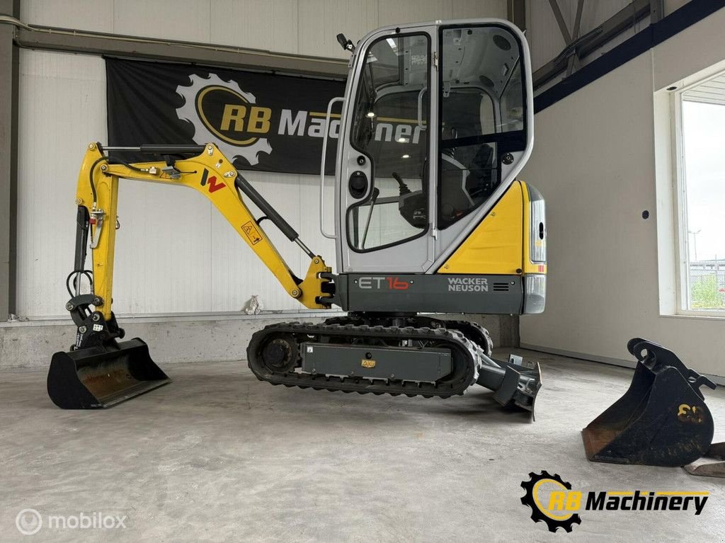 Mobilbagger typu Wacker Neuson ET16 Weinig uren!!! Z.G.A.N., Gebrauchtmaschine v Heerenveen (Obrázek 7)