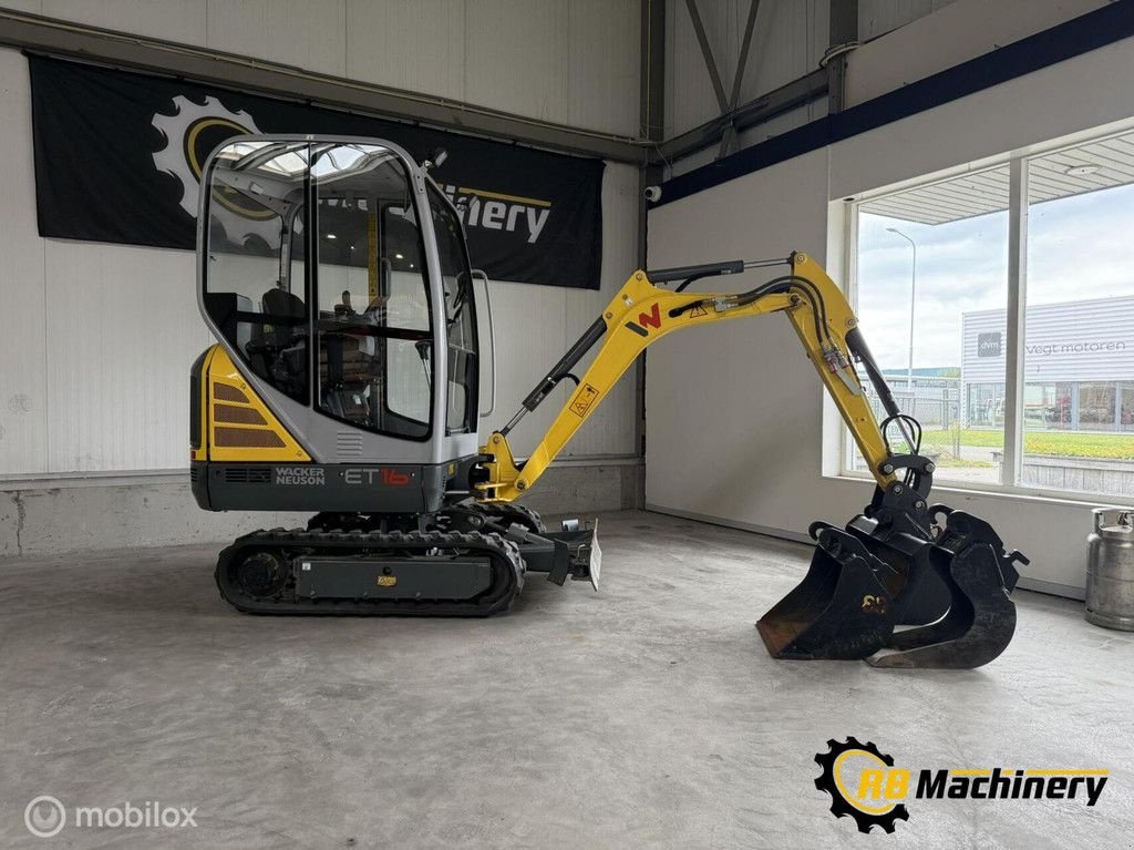 Mobilbagger typu Wacker Neuson ET16 Weinig uren!!! Z.G.A.N., Gebrauchtmaschine v Heerenveen (Obrázek 3)