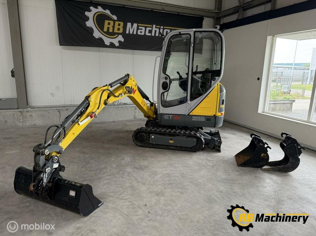 Mobilbagger typu Wacker Neuson ET16 Weinig uren!!! Z.G.A.N., Gebrauchtmaschine v Heerenveen (Obrázek 9)