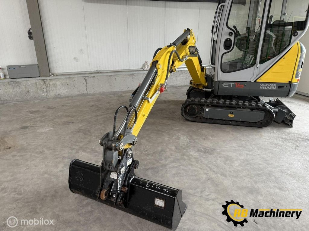 Mobilbagger typu Wacker Neuson ET16 Weinig uren!!! Z.G.A.N., Gebrauchtmaschine v Heerenveen (Obrázek 10)