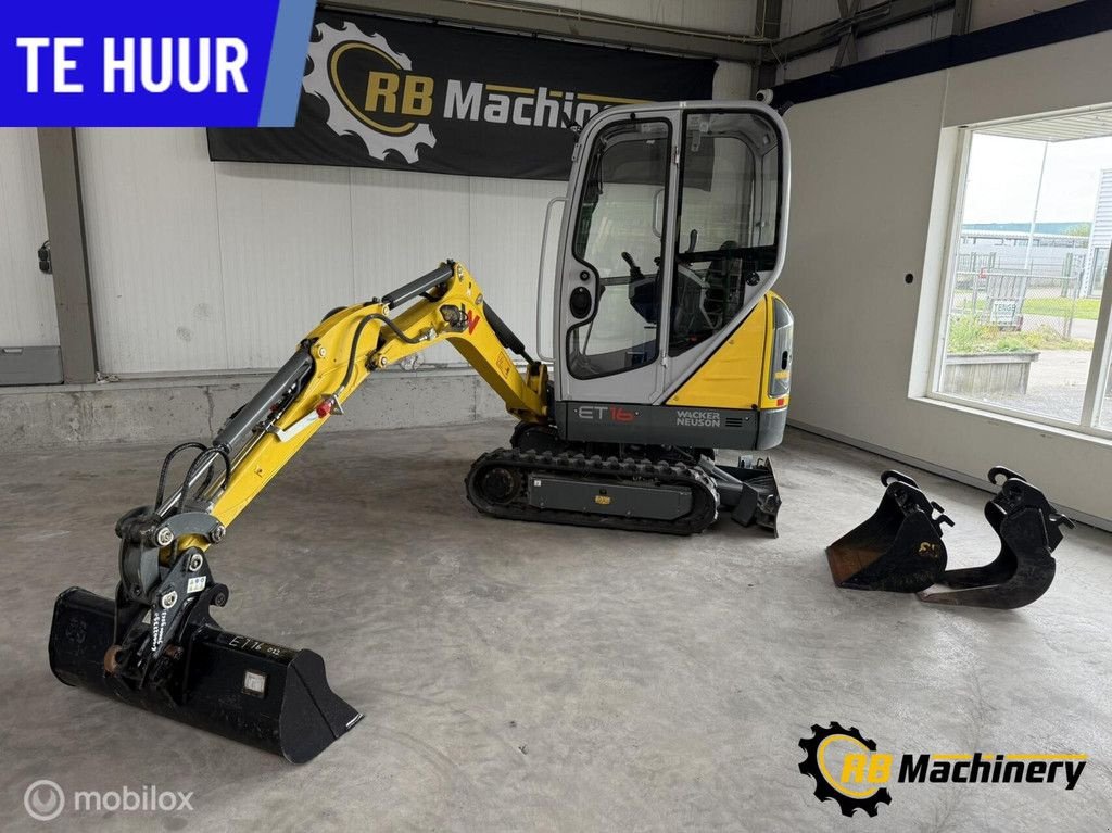 Mobilbagger типа Wacker Neuson ET16, Gebrauchtmaschine в Heerenveen (Фотография 10)