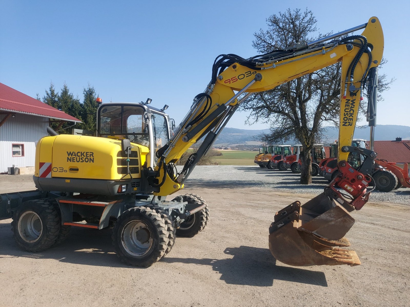 Mobilbagger typu Wacker Neuson Mobilbagger 9503 mit Powertilt, Gebrauchtmaschine v Haselbach (Obrázek 1)